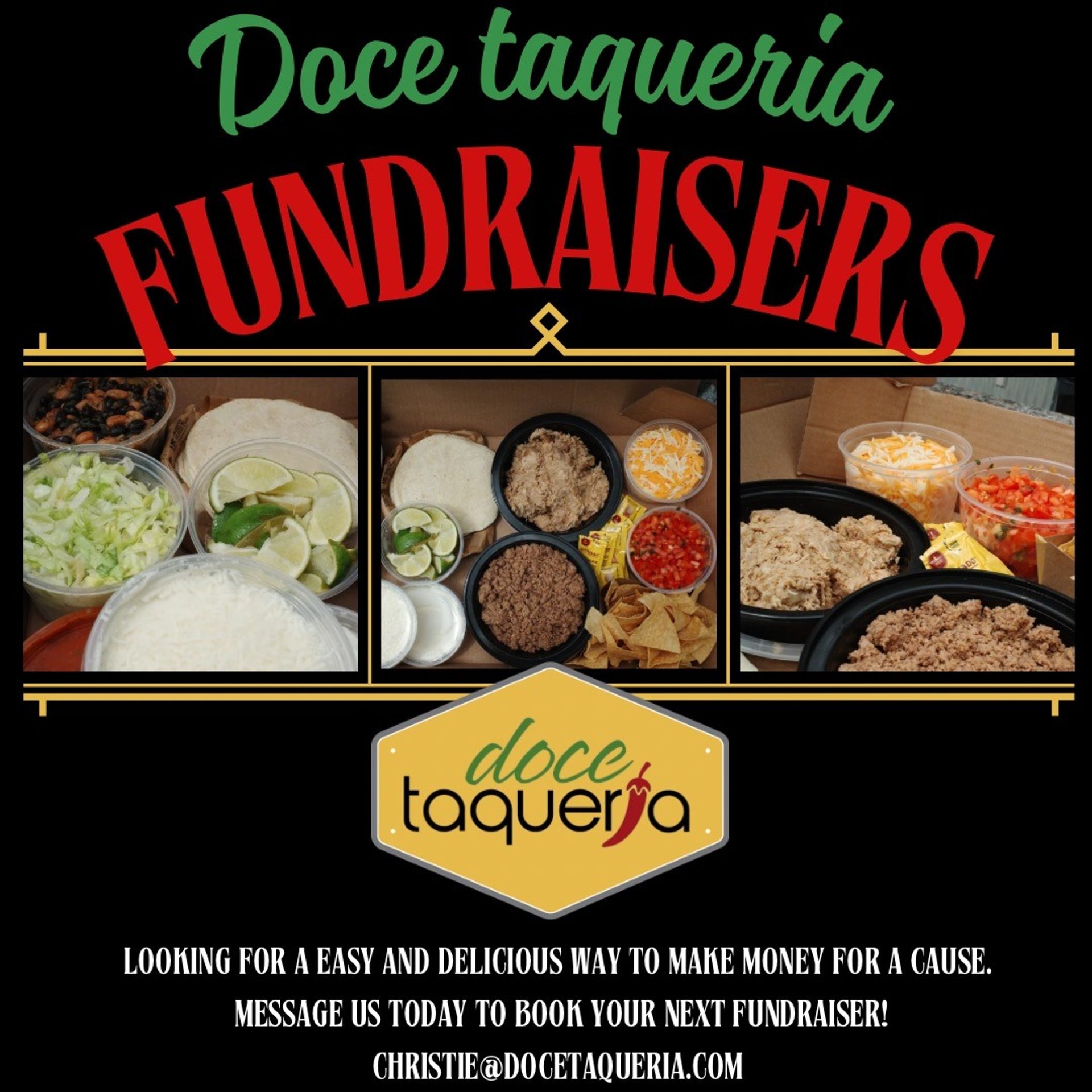 Raise money with Doce tacos